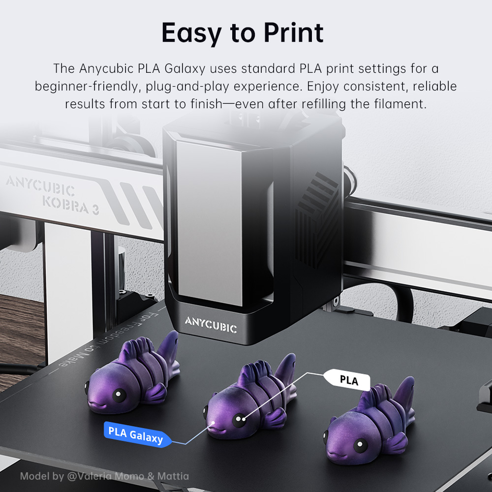 ANYCUBIC PLA Galaxy Filament S - Filament 1.75 review and price