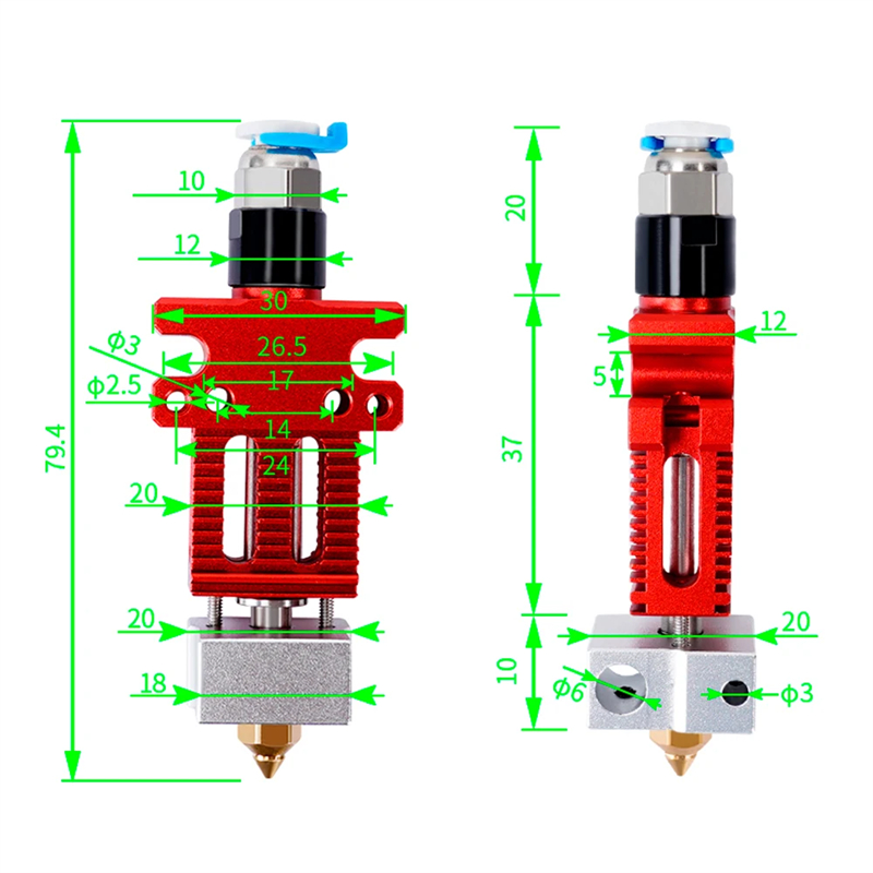 3D Printer Parts CR6 SE J-head - Direct Drive Extruder review and price