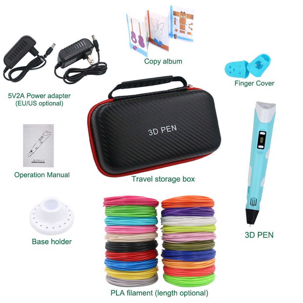 New Children's 3D Pen with LCD - Pla Filament review and price