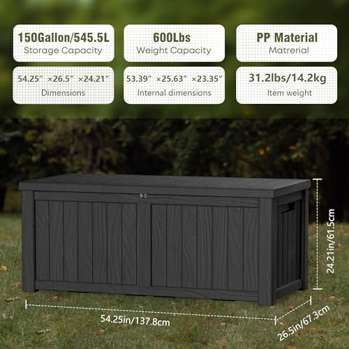 150 Gallon Lockable Resin Deck - Uv Resin review and price