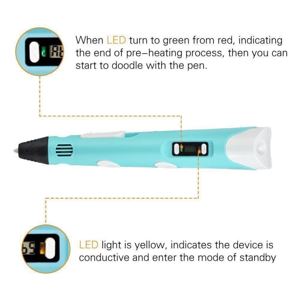 Dikale 3D Pen LED Screen DIY 3 - Pla Filament review and price