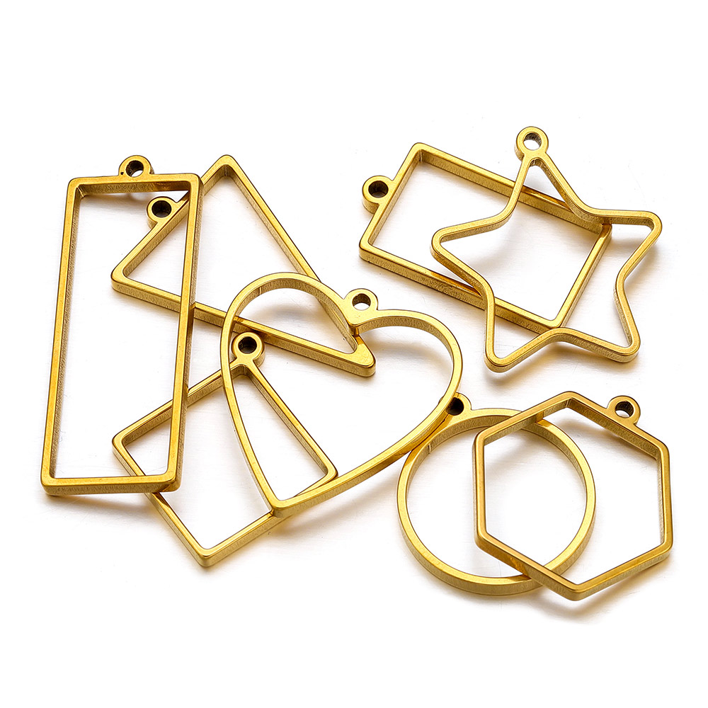 10pcs Stainless Steel Geometri - Uv Resin review and price