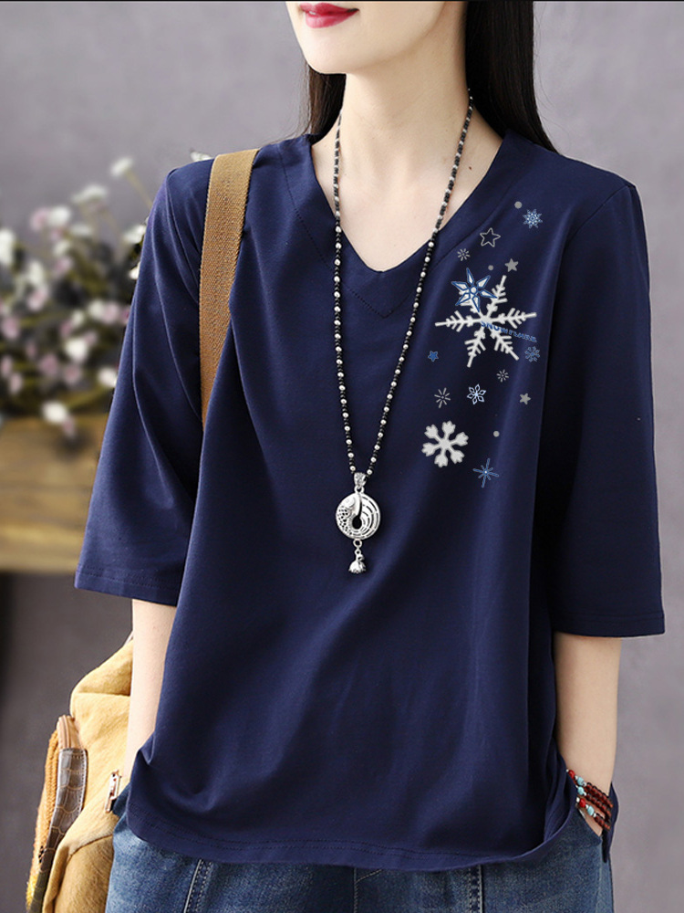 Pure Cotton V-Neck 3/4 Sleeve  - Resin Vat review and price
