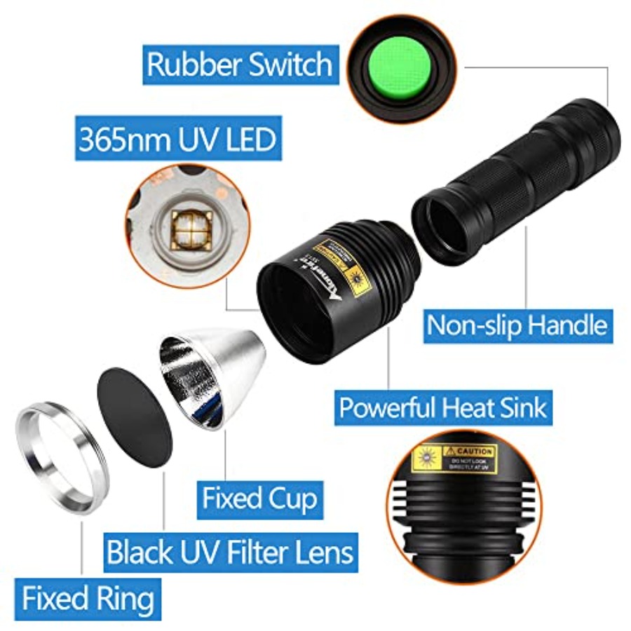 SV13 15W 365nm UV Flashlight R - Uv Resin review and price